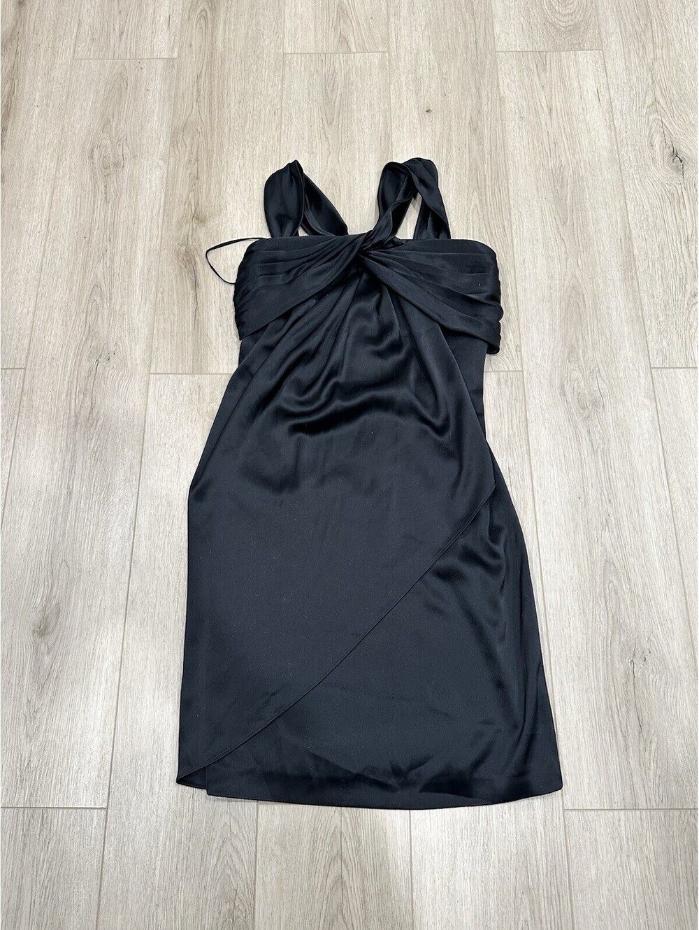 St. John Couture Dress Black Classic Sz 6 Straps